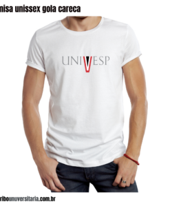 Camiseta gola careca  estampa Univesp - cursos
