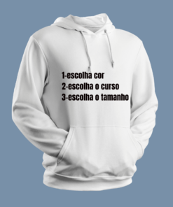 Moletom canguro com capuz