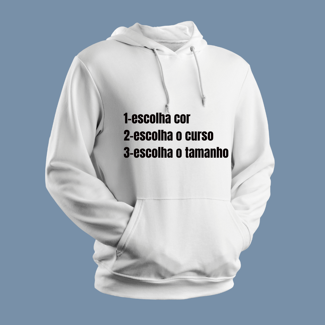 Moletom canguro com capuz