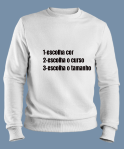 Moletom gola careca